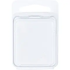 Collecting Warehouse Clear Plastic Clamshell Package / Storage Container, 1.6875" H x 1.5" W x 0.75" D