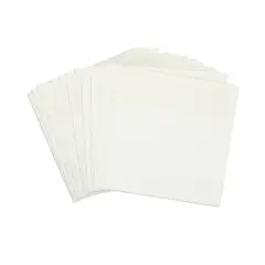 12 Pack 50 Sheet 3x3 Transparent Sticky Notes, Self-Stick Pads , Total 600 Sheets White