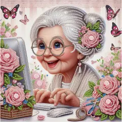 Old Lady Diamond Painting Kits for Adults