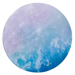 Insten Galaxy Mouse Pad Round Mercury, Non Slip Rubber Base, Smooth Surface Mat, For Home Office Gaming, Iris Blue