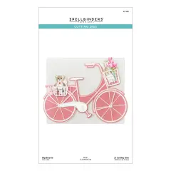 Spellbinders Etched Dies By Bibi Cameron-Big Bicycle