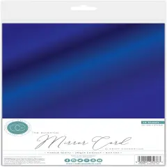 Craft Consortium Essential Mirror Card A4 10/Pkg-Blue