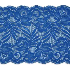 5 Yards of Brea 5 1/2" Stretch Raschel Lace Trim | 5 yard cut Royal Blue