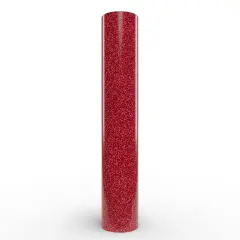 Siser&reg; Glitter Heat Transfer Vinyl, 11.8" x 60" Red