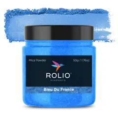 Rolio - 1 Jar Mica Powder (Bleu Du France) - 50g / 1.8 oz