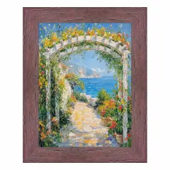 Drift Barnwood Hibiscus Rustic Picture Frame 20x30 frame