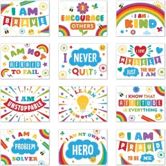 Laminated Classroom Bulletin Board Decoration Set - 12 Poster Set