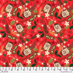 Christmas Hedgehog in Red (pwmc094.xred) | Christmas Cabin | Mia Charro | Free Spirit