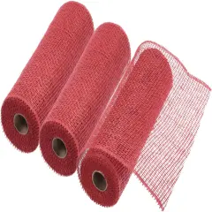 Poly Burlap Mesh for Wreath, Decorative Mesh Fabric Ribbon