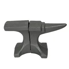 Cast Iron Anvil Bookends Set of 2 with Smooth Flat Top - 8" L Book Holders