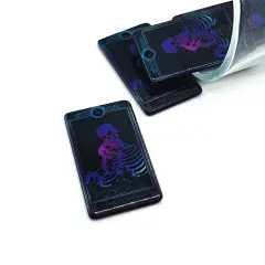 The Lovers Black and Pink Tarot Card Charms, 39x22mm