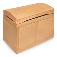 Badger Basket Hardwood Barrel Top Toy Chest Natural