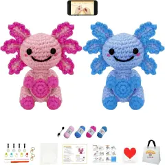 Axolotl Animal Crochet Kit for Adult & Kid