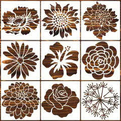 Large Flower Stencils - 14 inch