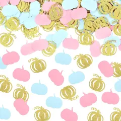500 Pcs Fall Gender Reveal Decorations Pumpkin Confetti
