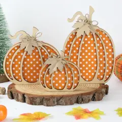 Fall Decor Wooden Pumpkin Decorations
