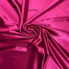 1 Yard Fuchsia Crepe Satin Fabric Smooth Flowing Material for Evening Gowns Costumes and Fashion Sewing 58 Inch Width