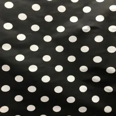 1 yard Red Dot Print White Poly Cotton Fabric for Costumes Quilts Tote Bags 59/60&Prime; Width