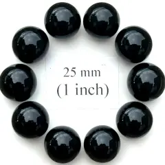 YOU CHOOSE COLOR Glass Marbles 25mm (1 inch) SHOOTER Taw Lot Black