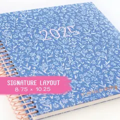 2025 Planner - Signature Layout, Spiral Bound - "Amalfi Floral" (#206)