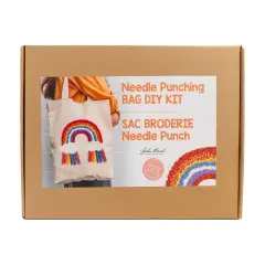 John Bead Needle Punching Bag DIY Kit, 17pcs