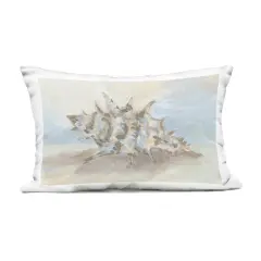 Stupell Industries Soft Blended Spiky Seashell Outdoor Printed Pillow design by JJ Design House LLC, 14 x 7 x 20