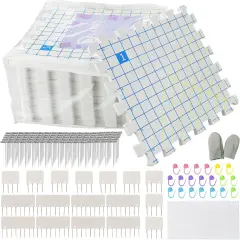 Blocking Mats for Knitting - Extra Thick Blocking Boards with Grids