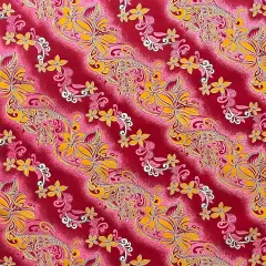 1 Yard Diagonal Tiare Lei Polyester Fabric For Sewing Crafts Apparel And Decorative Projects 45 Inch Width Pink