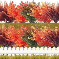 20 Bundles Artificial Fall Flowers