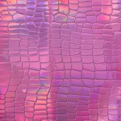 1 Yard Chrome Mirror Reflective Vinyl Fabric For Handbags Upholstery Crafts Wallets 54 Inch Width Pink