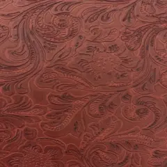 1 Yard Iridescent Faux Crocodile Vinyl Fabric For Upholstery Handbags Wallets Crafts 54 Inch Width Dark Red