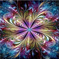 Fantasy Flower Pattern 5D Diamond Painting Kits- DIY Full Drill Mandala Diamond Art Kits for Adults