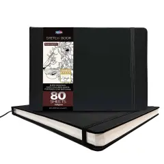 Zieler&reg; Classic Hardcover Art Sketchbook for Pencil, Ink, Charcoal and Pastel Sketching