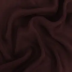1 Yard Luxury Silk Chiffon 53" Wide Mahogany Satin-Faced Designer Fabric