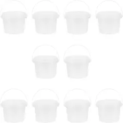 10Pcs Transparent Mini Storage Bucket Party Favor Cans