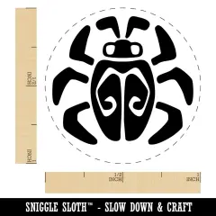 Tribal Southwestern Bug Insect Beetle Self-Inking Rubber Stamp Crafting Planners Purple
