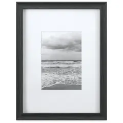 Blick Theo Frame with Mat - Charcoal, 9" x 12"