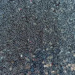 1 Yard Glitz Sequins Power Mesh Dancewear Fabric 36/60 Inch Width White Silver