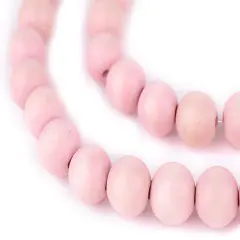 The Bead Chest Natural 14mm Wooden Beads in Pink for Jewelry Making &ndash; Round Loose Wood Spacer Beads I Approximately 30 Beads