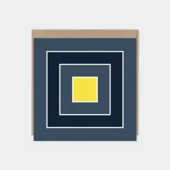 Color Block Square Card VI