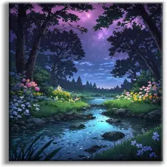 Forest Diamond Art Kits - 12 x 16 Inch (BLKJDP04)