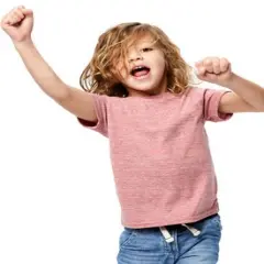 US Blanks&reg; Toddler Tri-Blend Crewneck T-Shirt Tri red