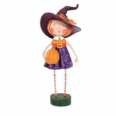 Lori Mitchell 8.0 Inch Charmed Halloween Figurine , Lightweight Halloween Decor Halloween Witch Pumpkin Multicolored