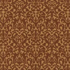 Cayenne - OrangeRust Damask Upholstery Fabric 54 Inches"