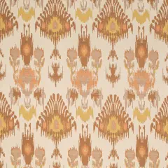 Adobe - OrangeRust AbstractGeometric,global Upholstery Fabric 54 Inches"