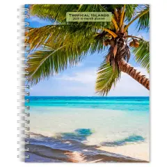 Tropical Islands | 2026 6x7.75 Inch Spiral-Bound Wire-O Weekly Engagement Planner Calendar | New Full-Color Image Every Week