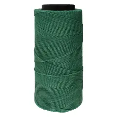 The Beadsmith Brazillian Waxed Cord Spool Teal Green