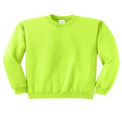 Port & Company&reg; Core Fleece Crewneck Sweatshirt Neon Yellow