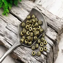 *250* 4mm Antique Bronze Barrel Spacer Beads