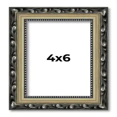 4x6 Museum-Quality Picture Frame with UV-Resistant Acrylic & Acid-Free Backing, Available in 4 Finishes - Gold, Silver, Bronze, and Black